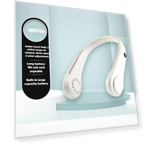 Portable Neck Fan with Digital Display — Portable Cooling Solutions, Lntelligent Living Hall