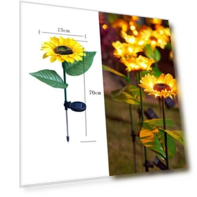 Solar Sunflower Street Lamp — Garden Illumination, LIUXING Fire Solar Lamp