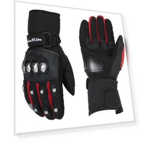 Touchscreen Motorcycle Gloves — Gloves, Wit angel