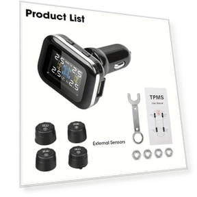 Wireless Solar Tire Pressure Monitoring System — TPMS Sensor Replacements, LIAESMART