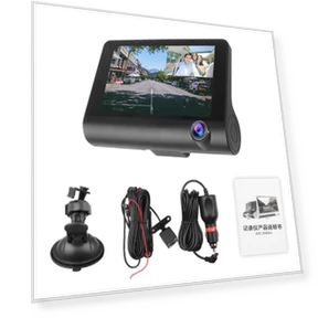 4-inch 3-channel car dash cam — Rearview Cameras for Cars, Auto Launcher