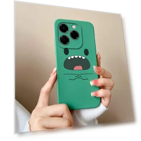Cartoon Dinosaur Liquid Silicone Phone Case — Phone Charms, New Style Case