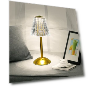 Crystal Diamond Table Lamp — Desk & Table Lighting, Elegant Living House