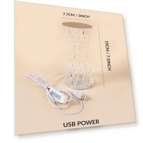 Crystal Scandinavian Style LED Desk Lamp — Desk & Table Lighting, TOP HOME
