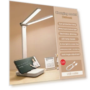 LED Desk Lamp with Touch Sensor — Study & Desk Lighting, LivingHousehold