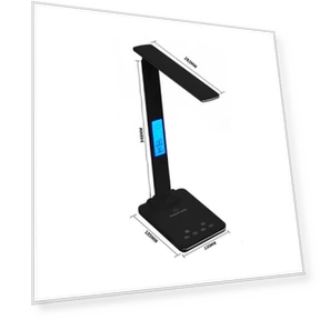LED Desk Lamp with Wireless Charger — Desk & Table Lighting, Elegant Living House