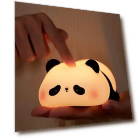 Rechargeable LED Panda Night Light with Touch Sensor — Night Lights, Tamsin