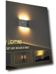 Smart Motion Sensor Wall Light — Night Lights, Elegant Living House