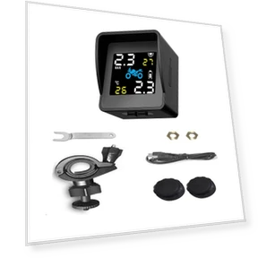 Wireless Solar-Powered Motorcycle Tire Pressure Detector — TPMS Sensor Replacements, RuJia Home Decor