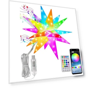 3D Moravian Star Light — Tree Toppers, Super Dream Home