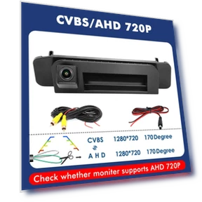 4K Night Vision Reversing Auto Parking AHD 1080P 180 degrees Car Handle Camera — Rearview Cameras for Cars, A Auto Parts Mall