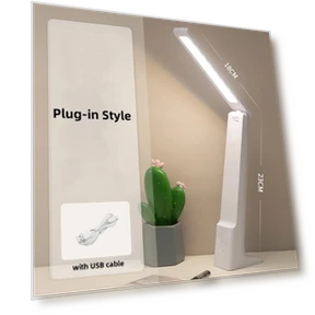 LED Foldable Desk Lamp with USB Charging — Study & Desk Lighting, Build My Home