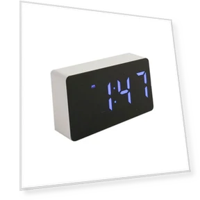 LED Mirror Alarm Clock — Clocks, Comfort Homeware