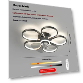 Modern Minimalist Bedroom Fan — Ceiling Fans, Rainbow Rain