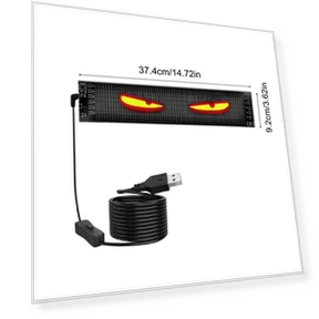 Smart Car LED Display Devil Eyes for Windshield — Light Kit, A Auto Parts Mall