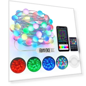 Smart RGB Globe String Lights — Outdoor String Lights, Super Dream Home