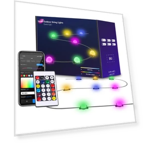 Smart RGBIC Curtain Light — LED Strips, Good Household Items