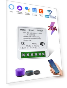Smart WiFi Switch with RF433MHz Remote Control — Smart Home Modules, Build My Home
