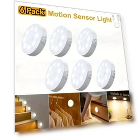 USB Rechargeable LED Cabinet Lights with Motion Sensor — Under-Cabinet Mounts, Build My Home