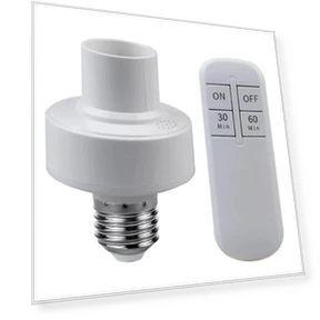Wireless Remote Control Lamp Socket with Smart Timer Switch — Light Sockets, HIMO Group