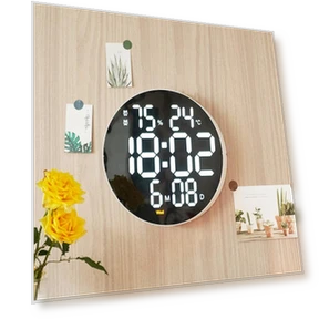 10-inch LED Round Alarm Clock — Clocks, Rainbow Rain