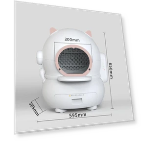 Automatic Cleaning Robotic Cat Litter Box — Training Systems, Rainbow Rain
