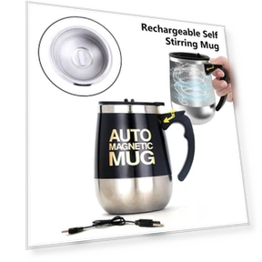 Automatic Magnetic Mixing Mug — Beverage Warmers, Drive Home Supplies