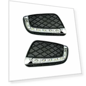 Automotive LED Daytime Running Lights DRL Bulb + Turn Signal — Daytime Running Modules, Rainbow Rain