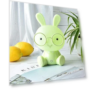 Cartoon LED Night Light with Touch Control — Night Lights, Build My Home