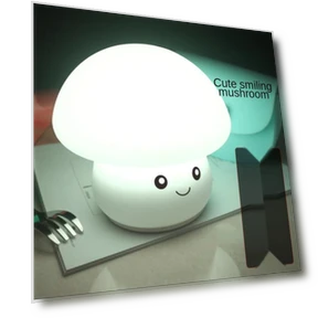 Colorful Silicone Mushroom Night Light — Night Lights, Cozy Cottage-Relax