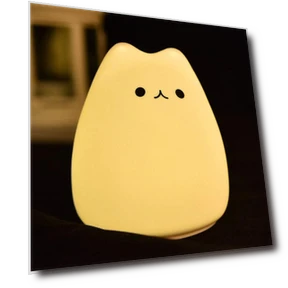 Creative Silicone LED Cat Night Light — Night Lights, Rainbow Rain
