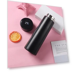 Creative Smart LED Thermos — Travel Drinkware, GYROBALL