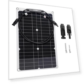 Flexible Solar Panel with Power Bank — Solar Chargers, Stone Home
