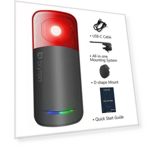 Intelligent Bicycle Radar Rear Light — Bike Headlights, Rainbow Rain