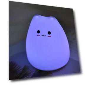 LED Night Light with Soft Silicone Touch Sensor — Night Lights, Rainbow Rain