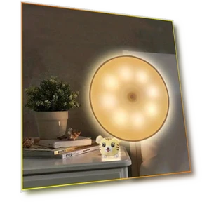 Round 8-LED Motion Sensor Night Light — Night Lights, Rainbow Rain