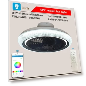 Smart Ceiling Fan with LED Lighting — Ceiling Fans, Rainbow Rain