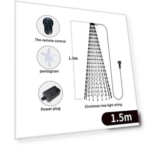 Smart Christmas Tree Lights — String Lights, Rainbow Rain