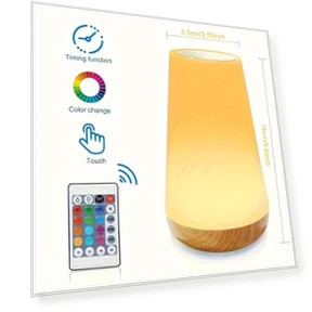 Touch Control Night Lights — Night Lights, Cozy Cottage-Relax