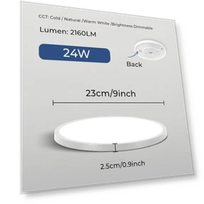 Ultra-Thin Smart LED Ceiling Light Panel — Overhead Lighting, Good Household Items