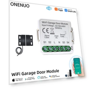 WiFi Smart Garage Door Opener — Smart Home Hubs & Controllers, ONENUO