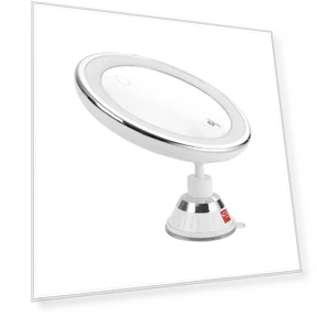 10x Magnifying Mirror with LED Lighting — Handheld, Luminaire Lighting Mall