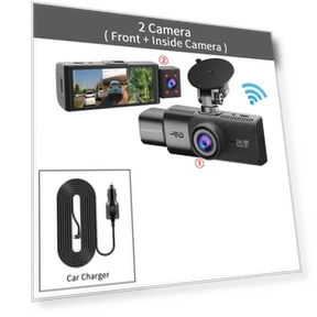 3-channel dash cam — Dashboard Cameras, JOHO