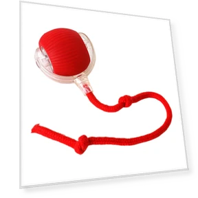 Automatic Rolling Ball Pet Toy with Artificial Tail — Cat Playthings, Optimized General