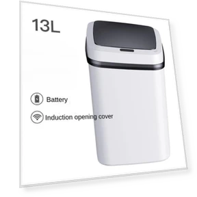 Automatic Touchless Trash Can — Kitchen Cans, Homedepot