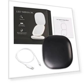 Compact LED Foldable Makeup Mirror — Compact & Travel, AE Selection