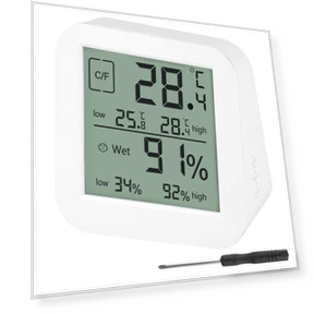 Digital Hygro-Thermometer with Touchscreen — Home Climate Control, IKEA Supermarket