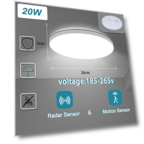 LED Ceiling Light with Radar Sensor — Overhead Lighting, Home Of Auto Parts