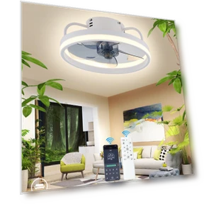 Smart Double Silicon Strip Ceiling Fan — Ceiling Fan Wall Controls, Luminaire Lighting Mall