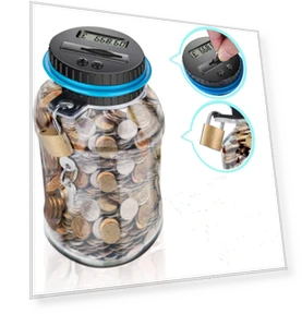 Smart Piggy Bank with Counting Function — Savings & Piggy Banks, Thunder And Fire